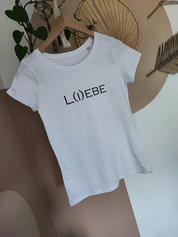 Shirt "L(i)ebe" weiß