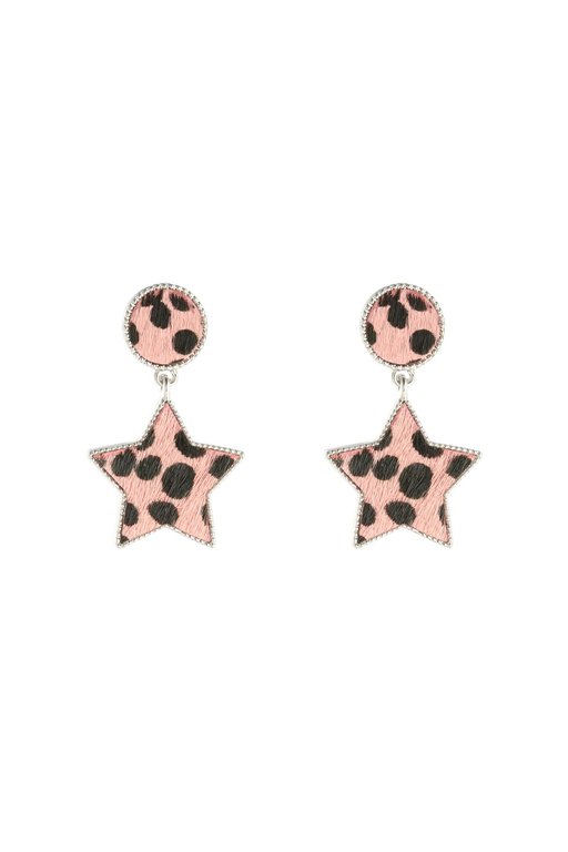 Ohrringe star leoprint